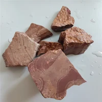 natural red silk stone mineral specimen jewelry processing materials decorative stones