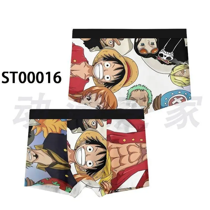 Фото Трусы One Piece Monkey D. Luffy из лайкры с дышащей сеткой для мужчин и студентов, для аниме-косплея, модная летняя коллекция для отпуска, милые и стильные №4