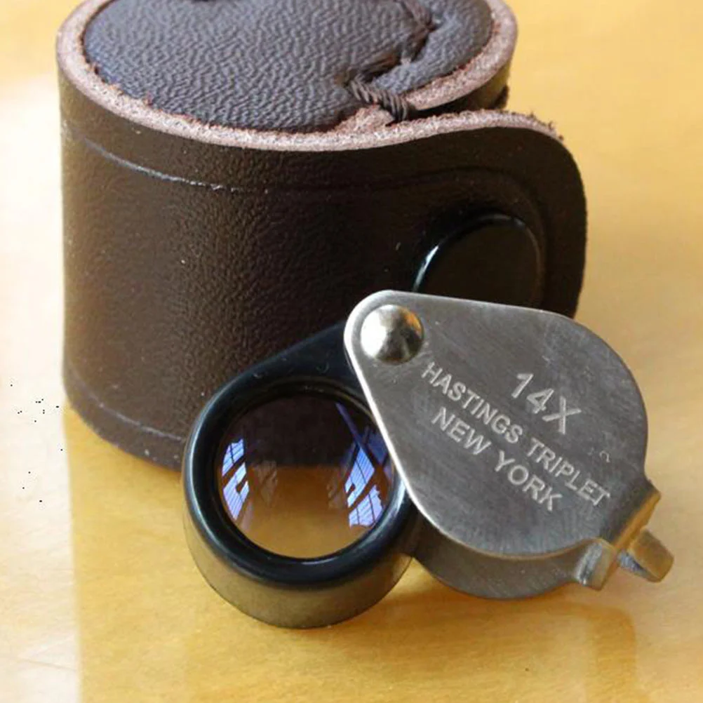 14-кратная увеличительное стекло оптика лупы мини-объектив монеты из нержавеющей