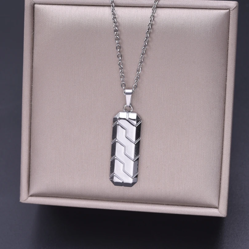 1 шт. Женская цепочка из нержавеющей стали с кулоном