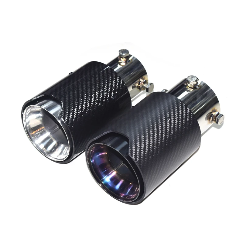 

1 Pair Carbon Fiber Single M Exhaust Tip For BMW G20 G28 330i Exhaust Pipe Silver Black Muffler Tips Exhaust Pipe Tailpipe