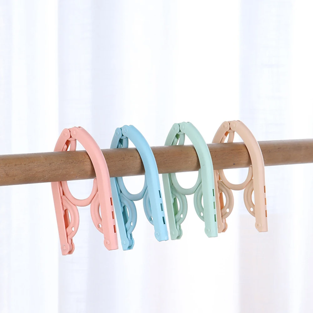 

Folding Hangers Portable Outdoor Non-slip Hanger Portable Travel Cloth Hanger Clothespin Towel Sock Storage Closet Organizer