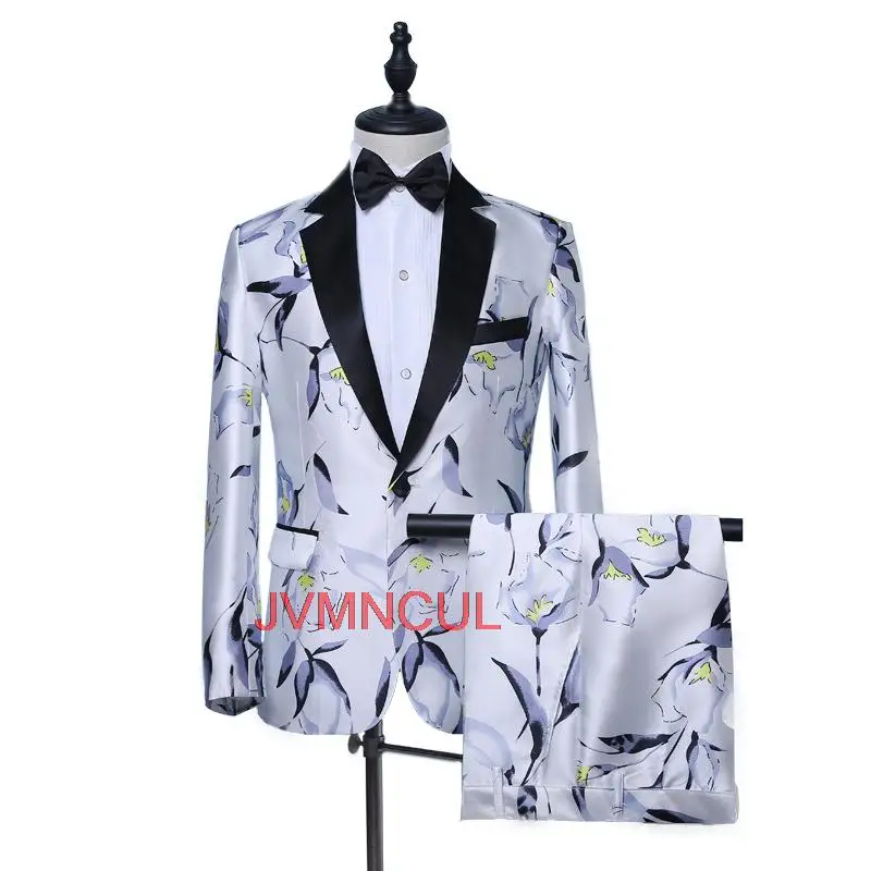 

Latest Coat Pant Designs Green Men Suit Slim Fit Tuxedo 2 Piece Fashion Blazer Casual Custom Simple Party Suits Terno Masculino