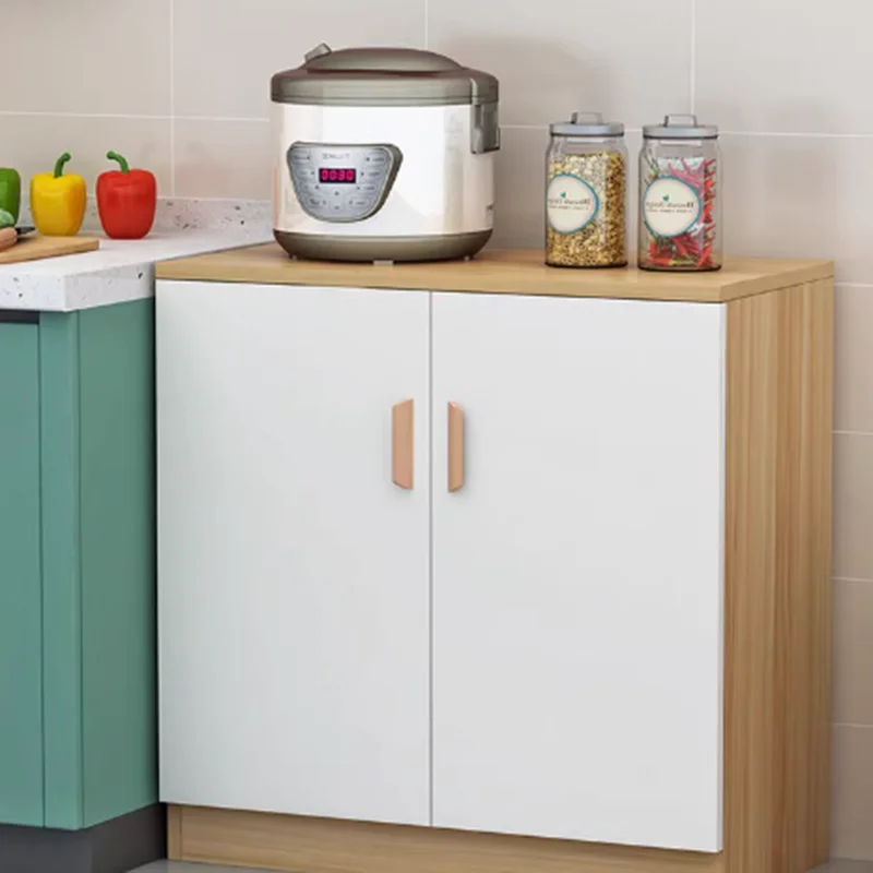 Design Rack Complete Cabinet White Storage Modern Shelves Nordic Small Kitchen Full Wooden Meuble Cuisine Furniture