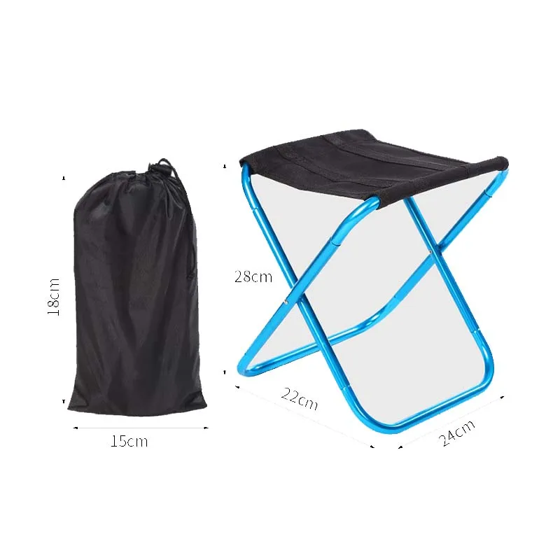 

Outdoor Folding Small Stool Portable Fishing Bench Chair High-strength Aluminum Alloy Travel Multifunctional Folding Stool