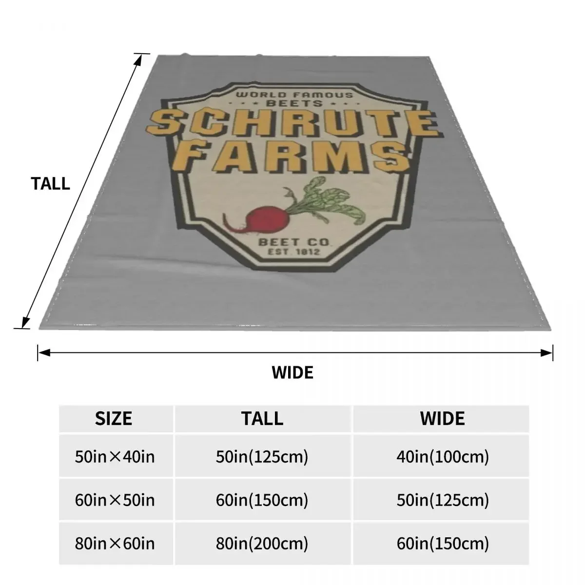 Dwight Schrute Farms Флисовое покрывало