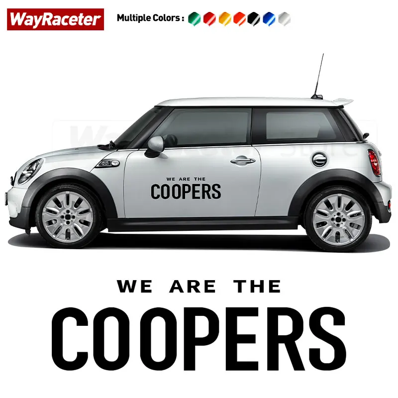 

Светоотражающая боковая наклейка на дверь, креативная графическая Виниловая наклейка для MINI JCW R50 R53 R56 R58 R60 F54 F55 F56 F60