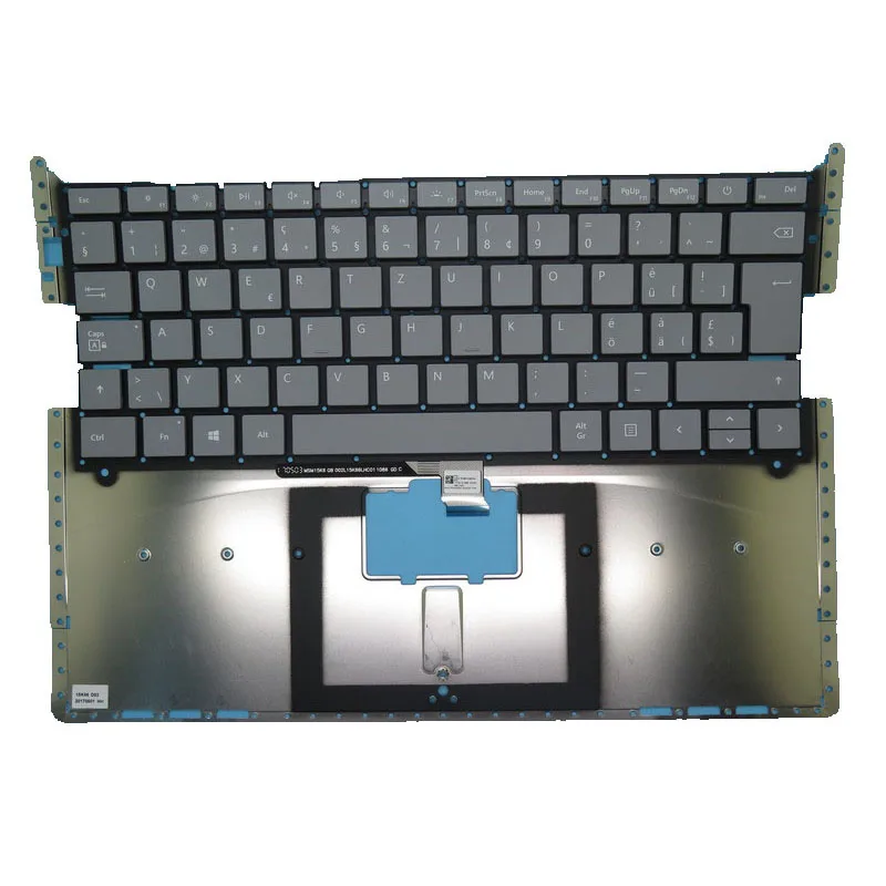 Laptop Keyboard For Microsoft Surface 13.5'' 1769 Gray Swiss SW 002L15K66LHC01