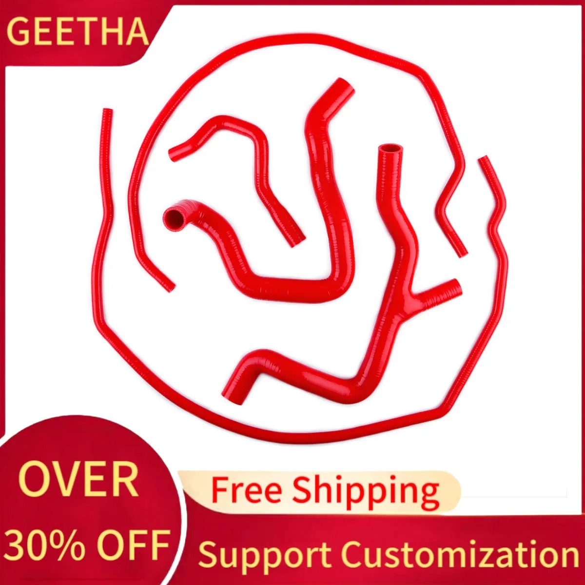 Для Ford Focus ST MK2 RS 2.5 ST225 2009 2010 2011 комплект силиконовых шлангов радиатора