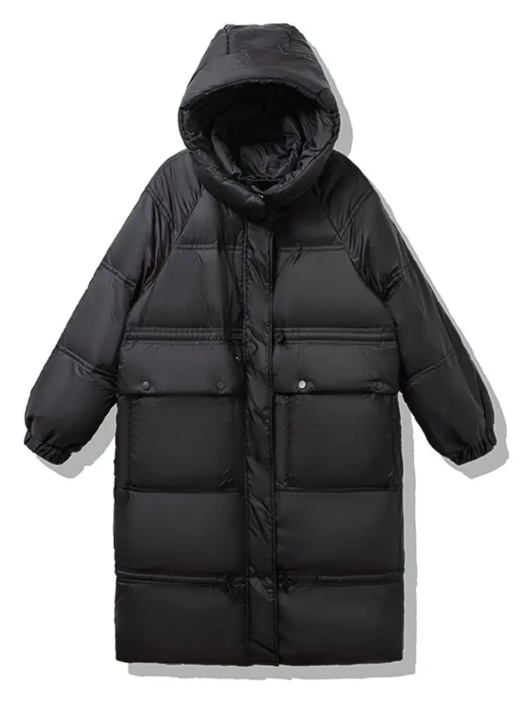 Women Long Down Jacket New Casual Style White Duck Down Jackets Autumn Winter Coats And Parkas Female Outwear