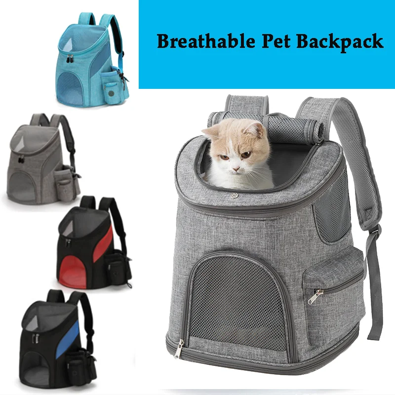 

Portable Breathable Pet Carrier Bag Soft Foldable Pet Backpack for Medium Cat Dog Carrier Pet Supplies Outdoor Mesh Backpack