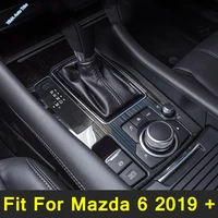 center console protect case gear shift box panel cover trim 1pcs fit for mazda 6 2019 2021 garnish refit styling accessories