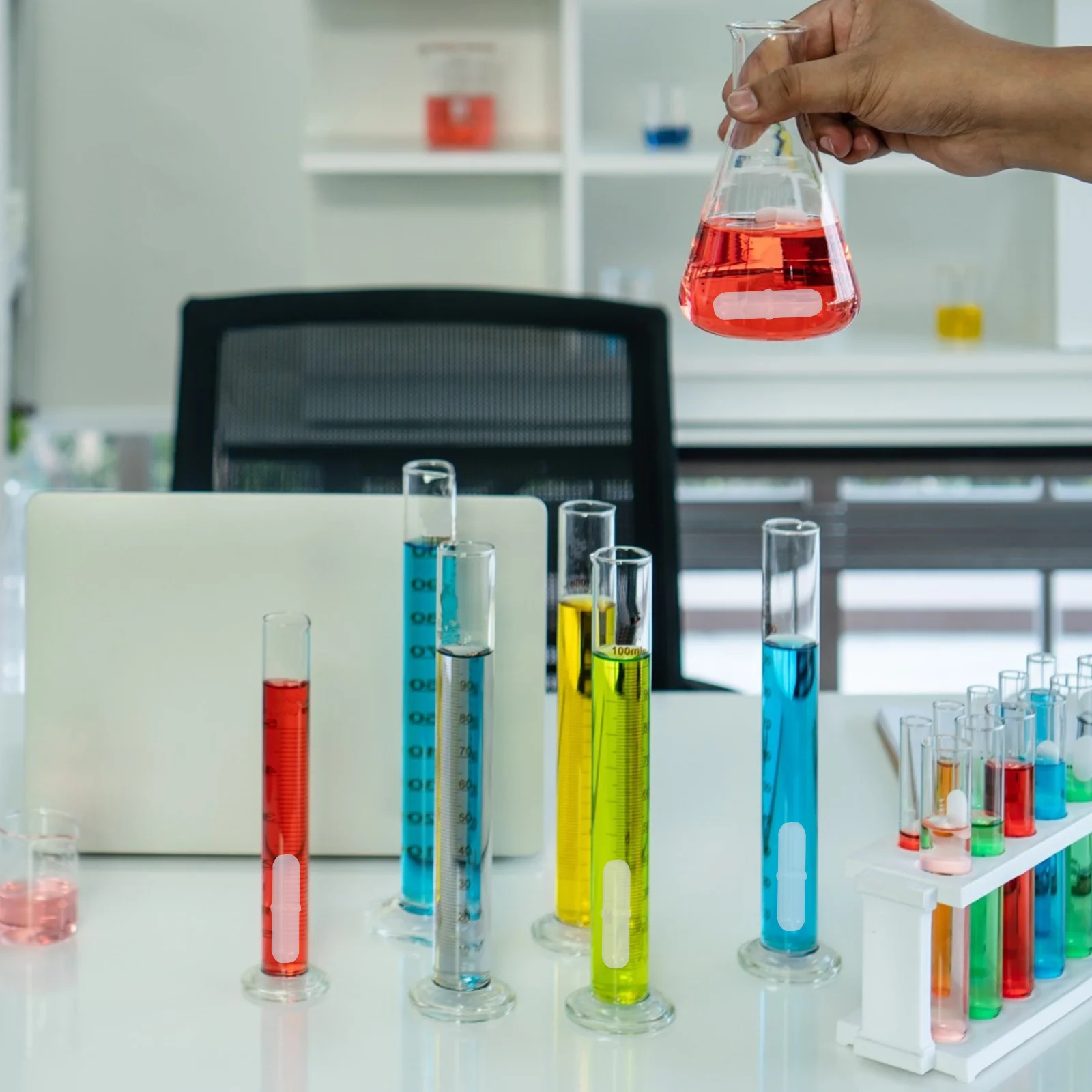 5 шт. магнитная мешалка лабораторные аксессуары стакан вращающийся из ПТФЭ