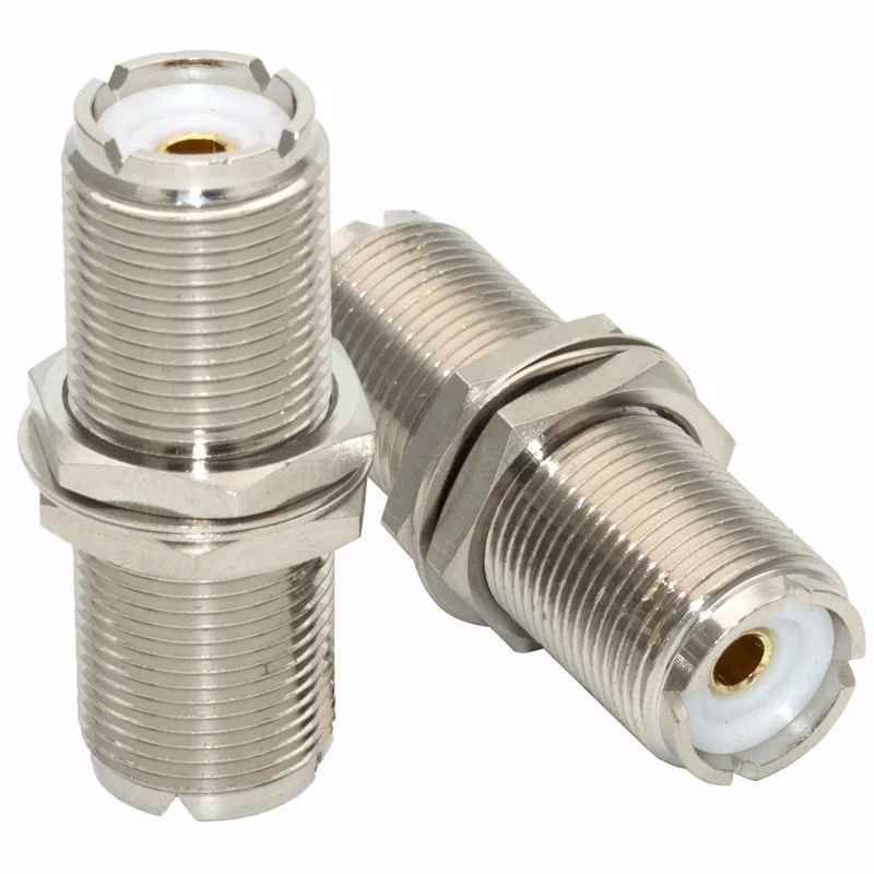 

2pcs connector UHF-KKY adapter UHF female to UHF female with nut gasket