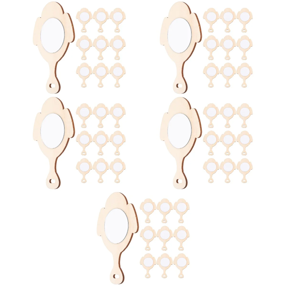 

50 Delicate Mirror Unfinished Kids Mirrors Hand Mirrors Kids