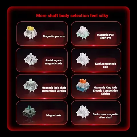 В наличии Mad60 Mad68 HE Механическая клавиатура Магнитный переключатель Индивидуальная игровая RGB 8k Специализированная игровая клавиатура 60/68 клавиш