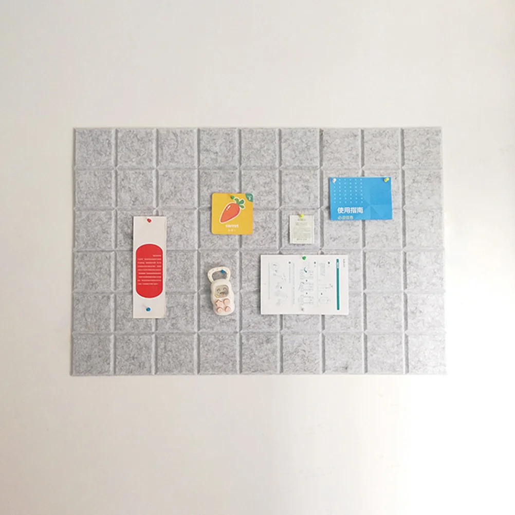 

4 Pcs Felt Message Wall Message Board Wall Mounted Photo Display Board DIY Wall Decoration for Bedroom Kindergarten Store(Light