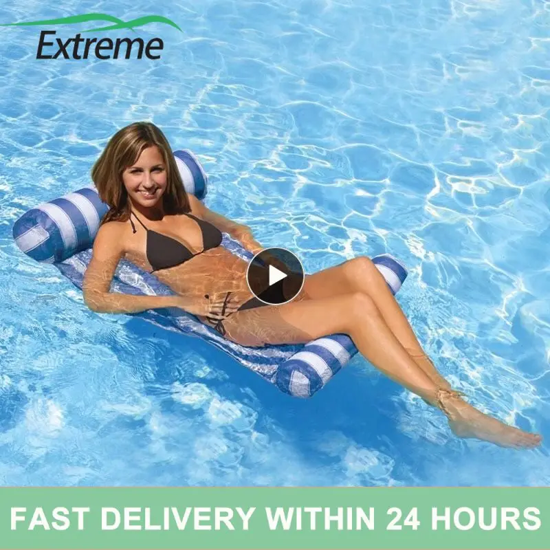 

PVC Summer Inflatable Foldable Floating Row Swimming Pool Water Hammock Air Mattresses Bed Beach Water Sports Lounger Chair