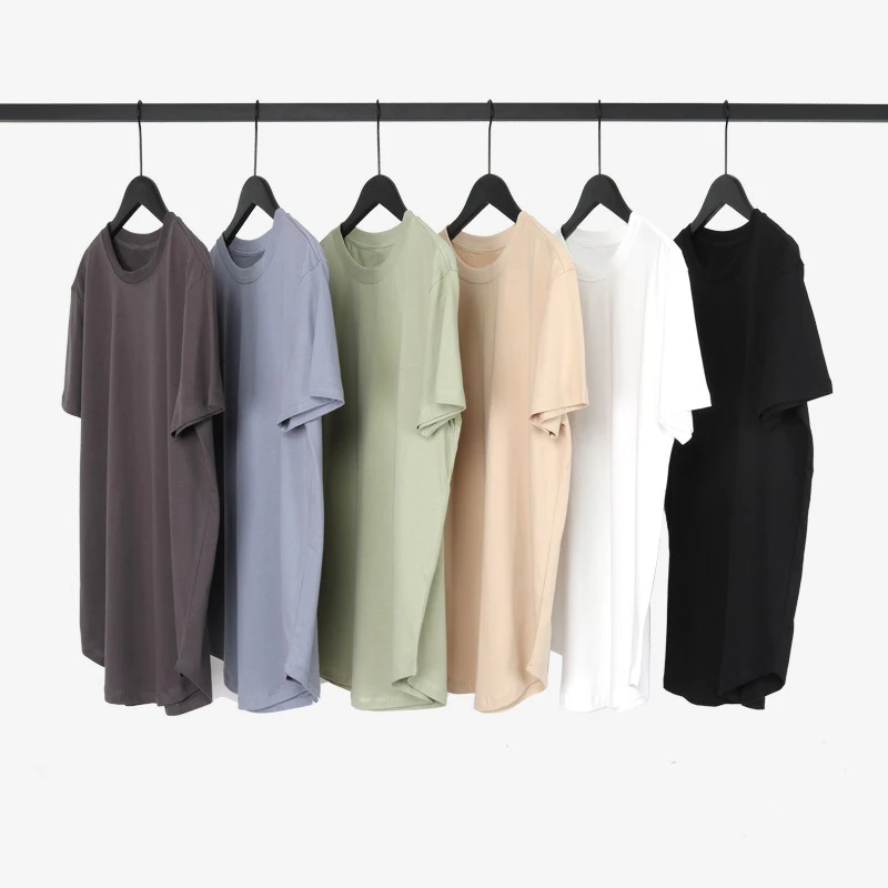 

T Shirt Men Casual Hip Hop Swag Hem T-shirt Men's Solid Short Sleeve T Shirt Tee Top Clothing O-neck Curve Hem Tshirt