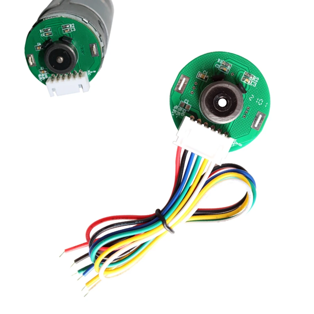 

Dual Hall Magnetic Encoder For 545/555 DC Gear Motor DIY Code Disk Speed Measurement Direction Sensor