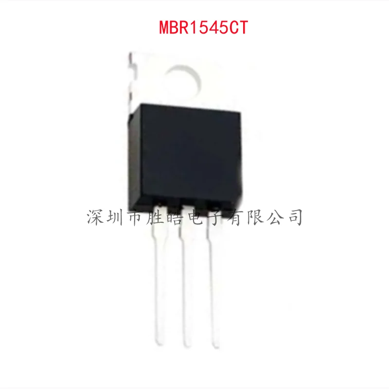 (10PCS)  NEW  MBR1545CT   MBR1545  B1545G  Schottky Diode  45V/15A  Straight TO-220  Integrated Circuit