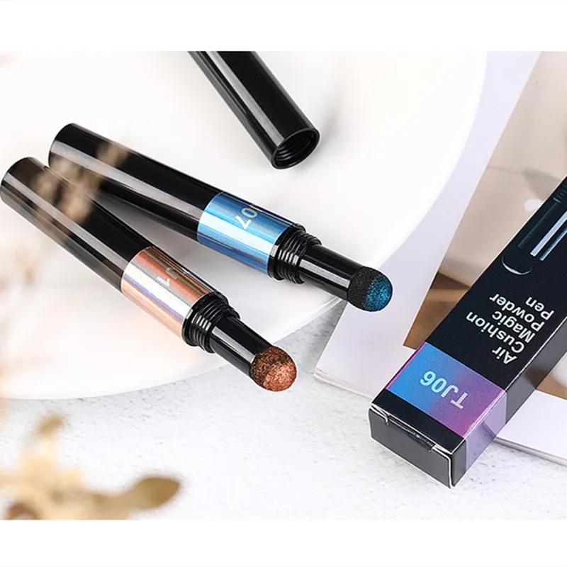 Блестящий зеркальный порошок для дизайна ногтей воздушная подушка волшебная