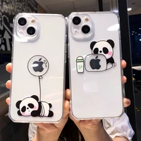moskado tpu creative cute panda phone case for iphone 11 pro max 12 13 x xs max xr 7 8 plus dust proof mobile phone soft shell