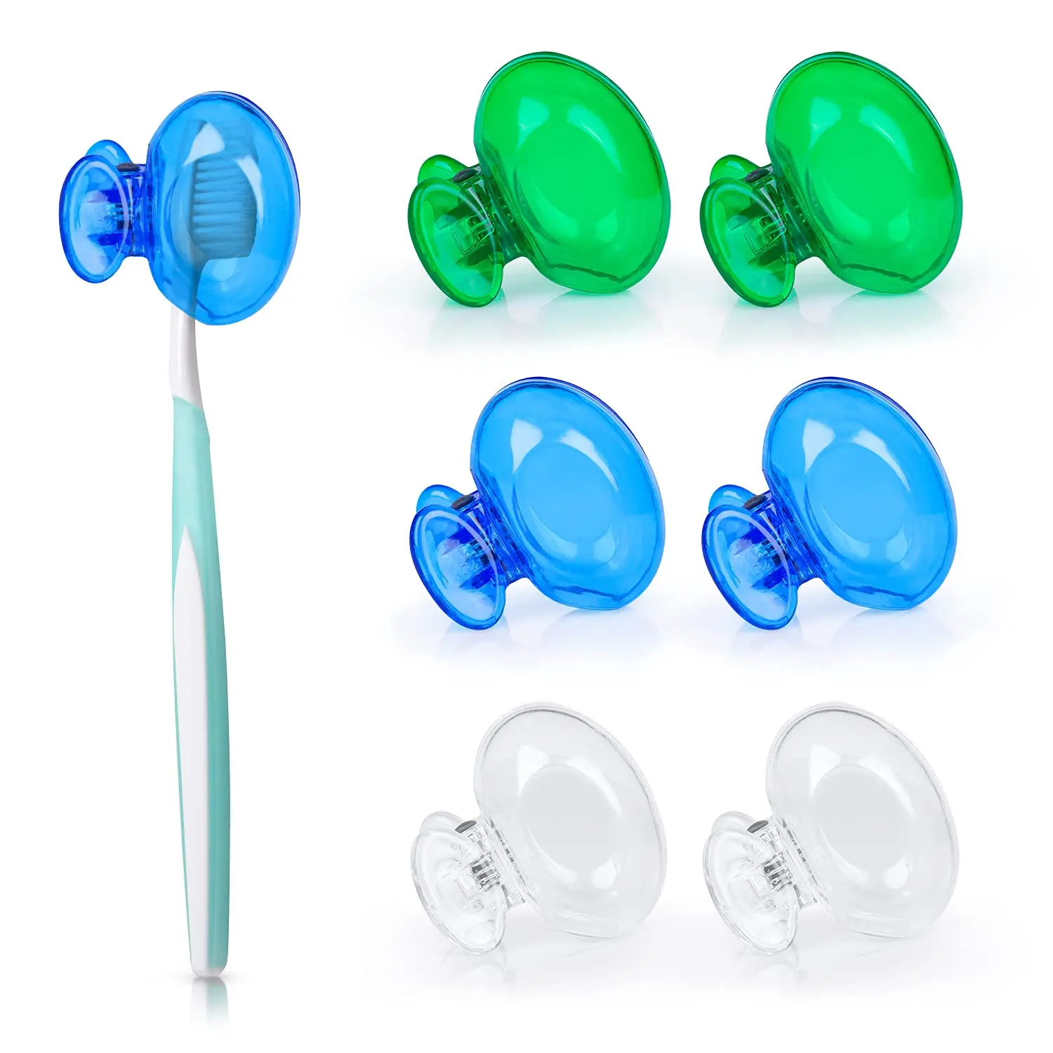 

Hot 6pcs Travel Toothbrush Head Covers Portable Plastic Toothbrush Protector Cap Brush Pod Case for Keep Clean