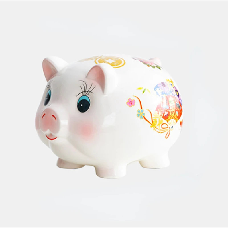 

Piggy piggy bank is not desirable savings tank storage tank can only enter the household adults with children large capacity