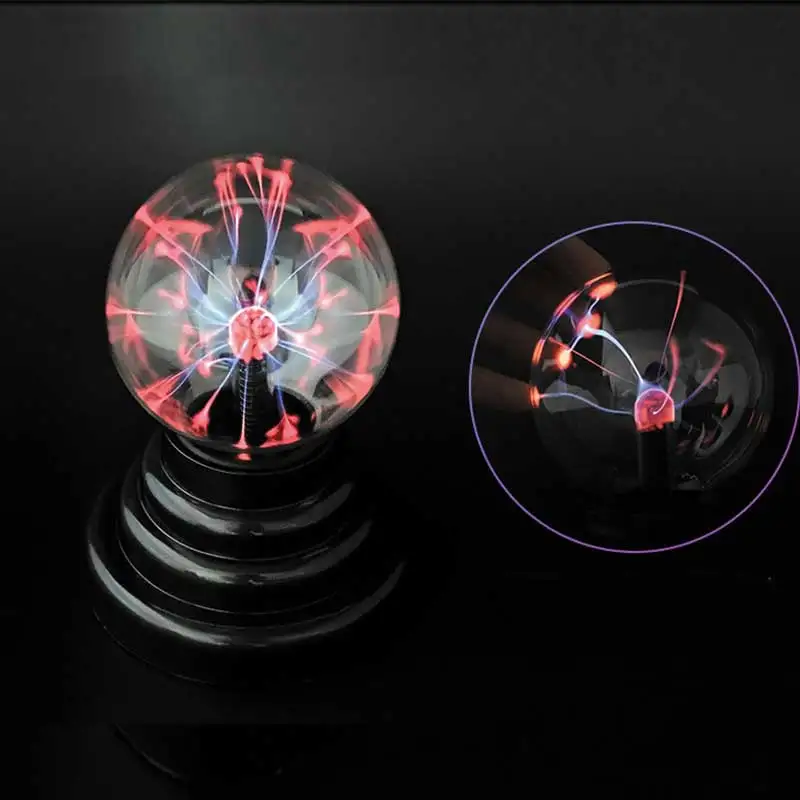 Magic Plasma Ball Lamp Novelty Atmosphere Touch Glass LED Night Light Christmas Birthday Party Lighting Kids Gift Table Decor