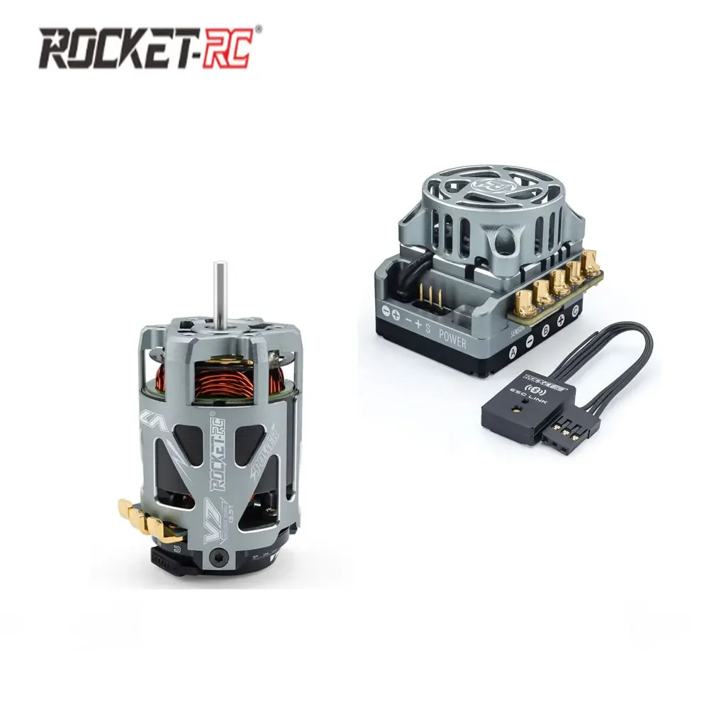 Фото Комплект UniFlyRocket-RC TS160 V3PRO 160A ESC с 2-полюсным высокомоментным бесщеточным двигателем 540 V7 для радиоуправляемых гоночных моделей 1/10 F1, дрифта, краулеров и багги №2