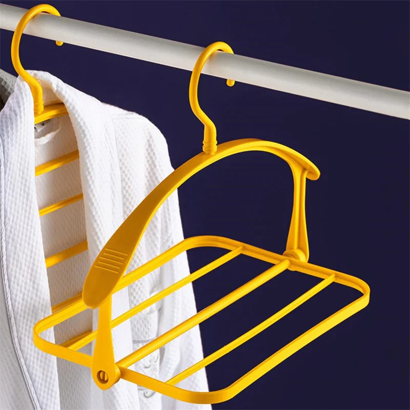 

multifunctional hanger 5 Layers Pants Hangers Holders Trousers Hanger Storage Rack Clothes Hanger Space Saver Closet Organizer