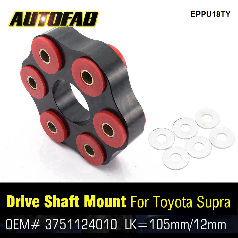 

AUTOFAB Aluminum Polyurethane Flex Disc Drive Shaft For Toyota Supra Lexus SC300 GS300 2JZ 3751124010 LK=105mm/12mm EPPU18TY