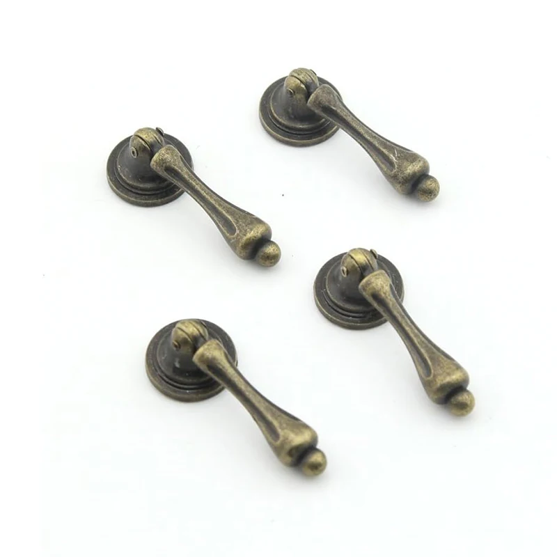 

4 шт., антикварные ручки для ящиков