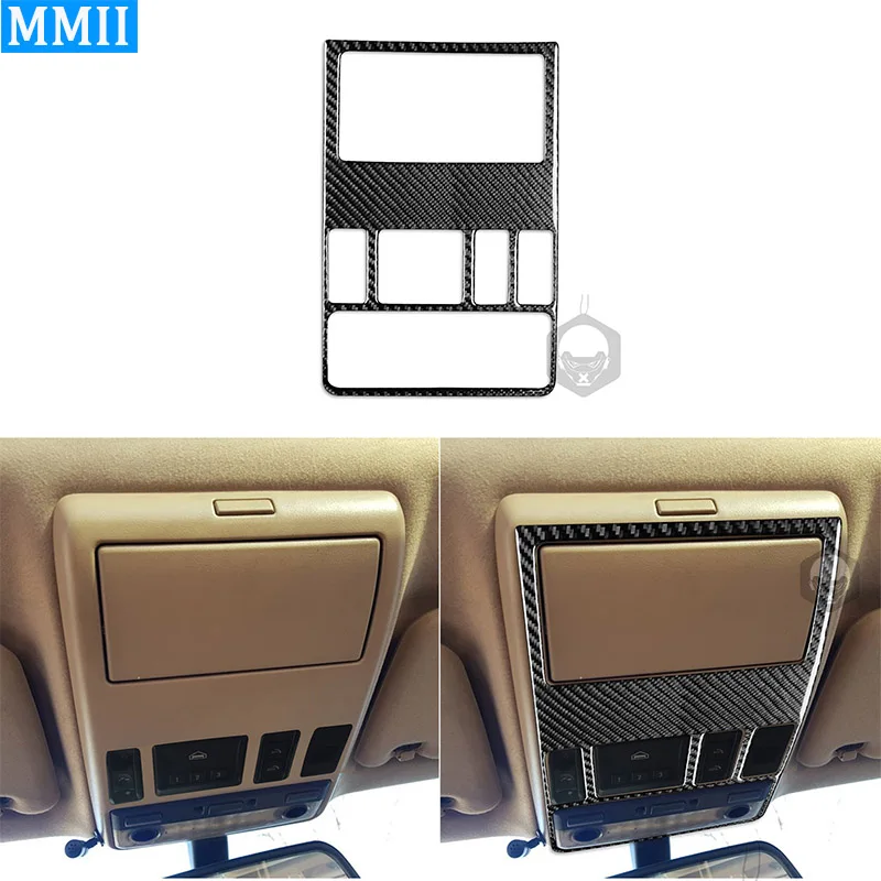 

Для BMW X5 E53 2000-2006 реальное углеродное волокно верхняя консоль светильник для чтения рамка обрезанная крышка