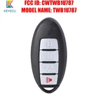 KEYECU FCC, аддитивного цветового пространства (ID: CWTWB1U787 для Infiniti M35 M37 M56 Q70 QX56 2011 2012 2013 умный дистанционный ключ-брелок от машины 433 МГц ID46 Модель: TWB1U787