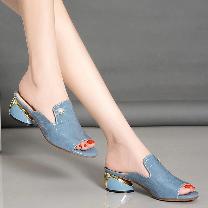 New Women's Slippers Women's Shoes 2022Summer Open Toe Sandals Fashion Pumps Women's Dresses Wedding High Heels Women's Slippers