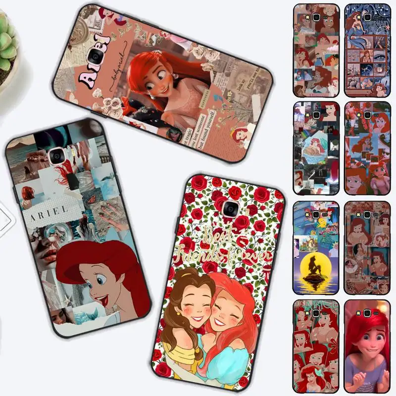 

Disney Cute Ariel The Mermaid Phone Case for Samsung J 2 3 4 5 6 7 8 prime plus 2018 2017 2016 core
