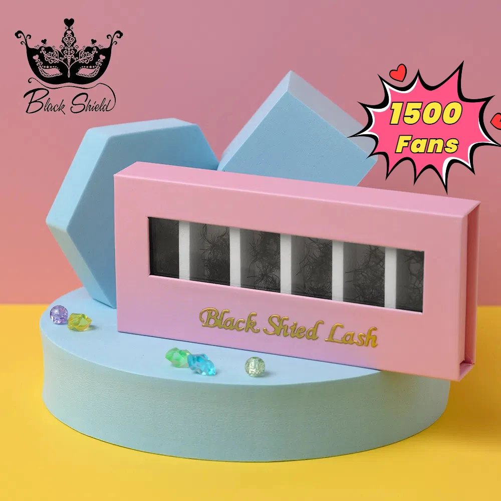 1500 готовые русские объемные ресницы 3d 14d Смешанная Длина 8-13 мм острые конечные