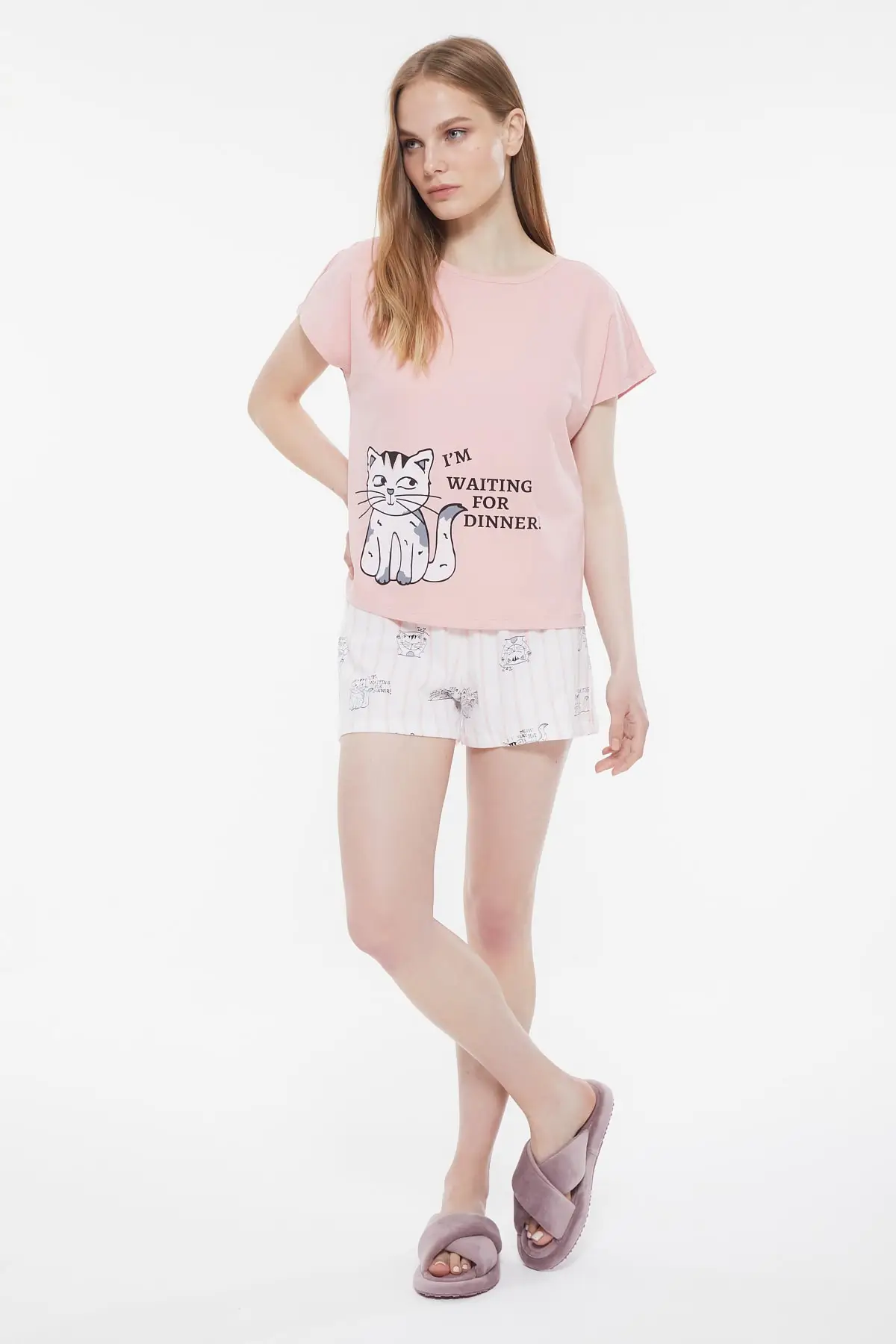 

Trendyol Printed Knitted Pajamas Set THMSS21PT0927