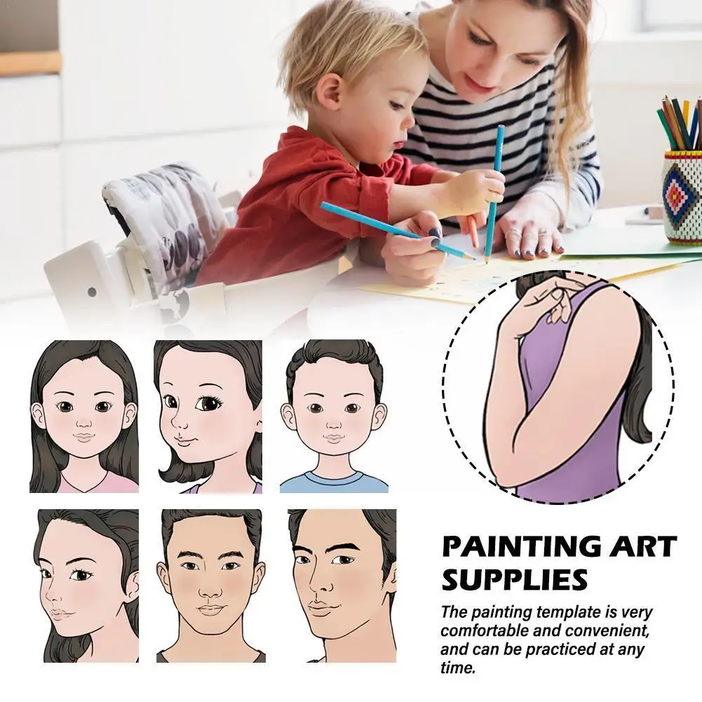 

Фоторамка для живописи, портативный профессиональный салонный и домашний макияж, шаблон для практики покраски для A8Q6