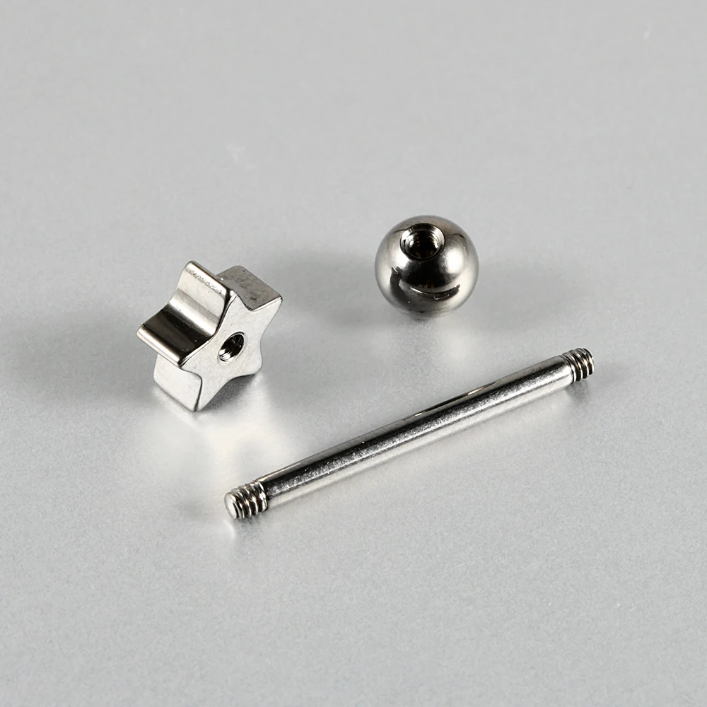 1 шт. титановая пленка для вспышки опал луна в форме сердца шпилька языка внешняя