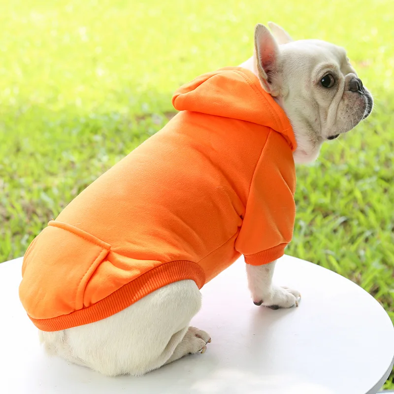

Spring Autumn Pet Clothes Fashion Pocket Dog Sweatshirt Dog Hoodie French Bulldog Small and Medium-sized Dog Clothes Dog Jacket