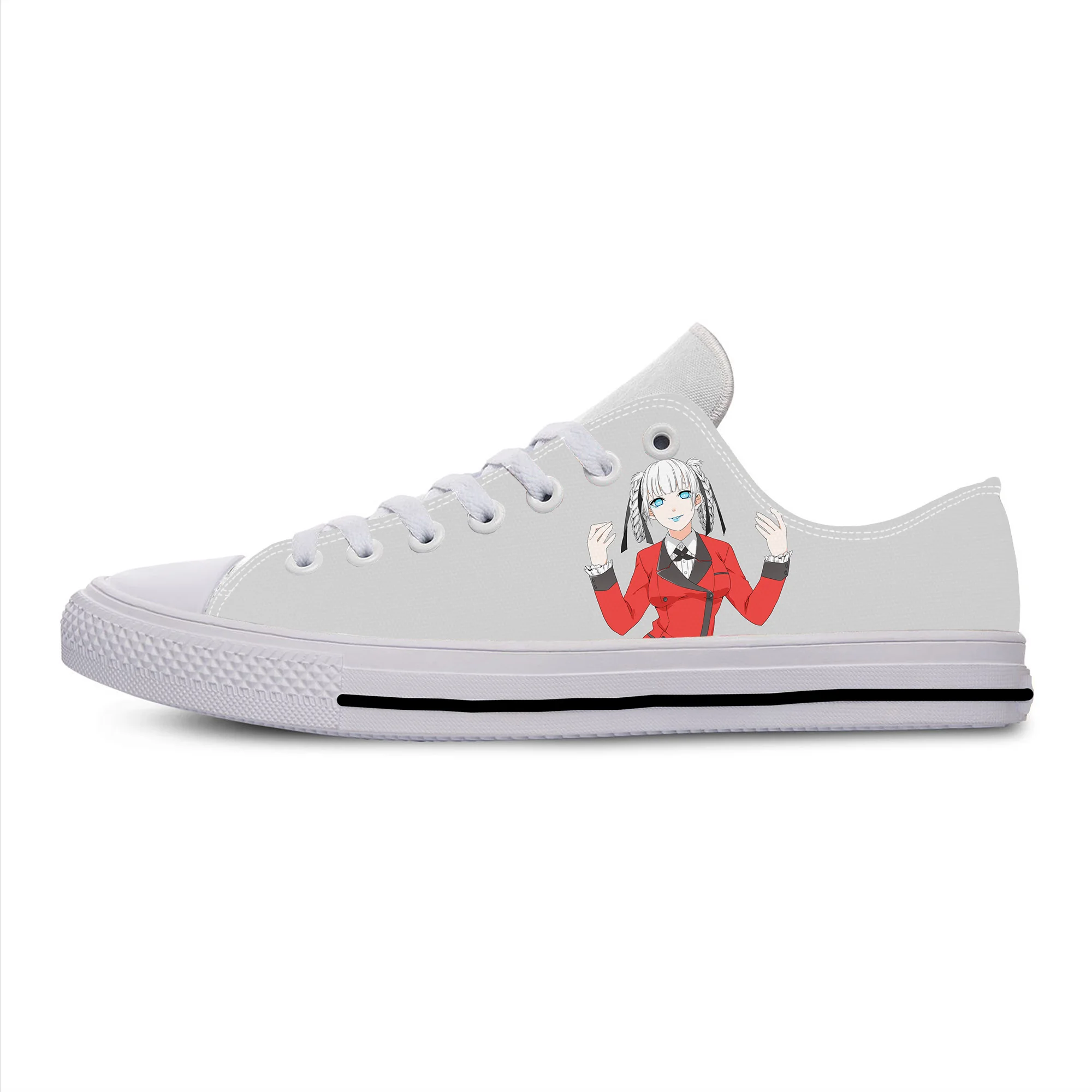 

Популярные японские Аниме Манга Kakegurui Momobami Kirari повседневные тканевые туфли с низким верхом дышащие легкие мужские женские мужские кроссовк...