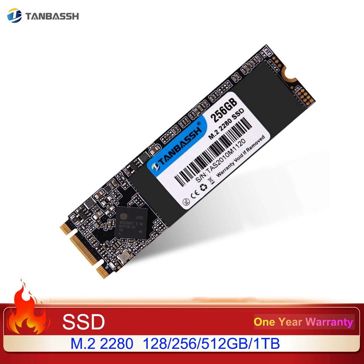 

Твердотельный жесткий диск TANBASSH M.2 2280 128 ГБ 256 ГБ 512 ГБ ТБ NGFF Sata3 протокол SSD для настольного компьютера и ноутбука