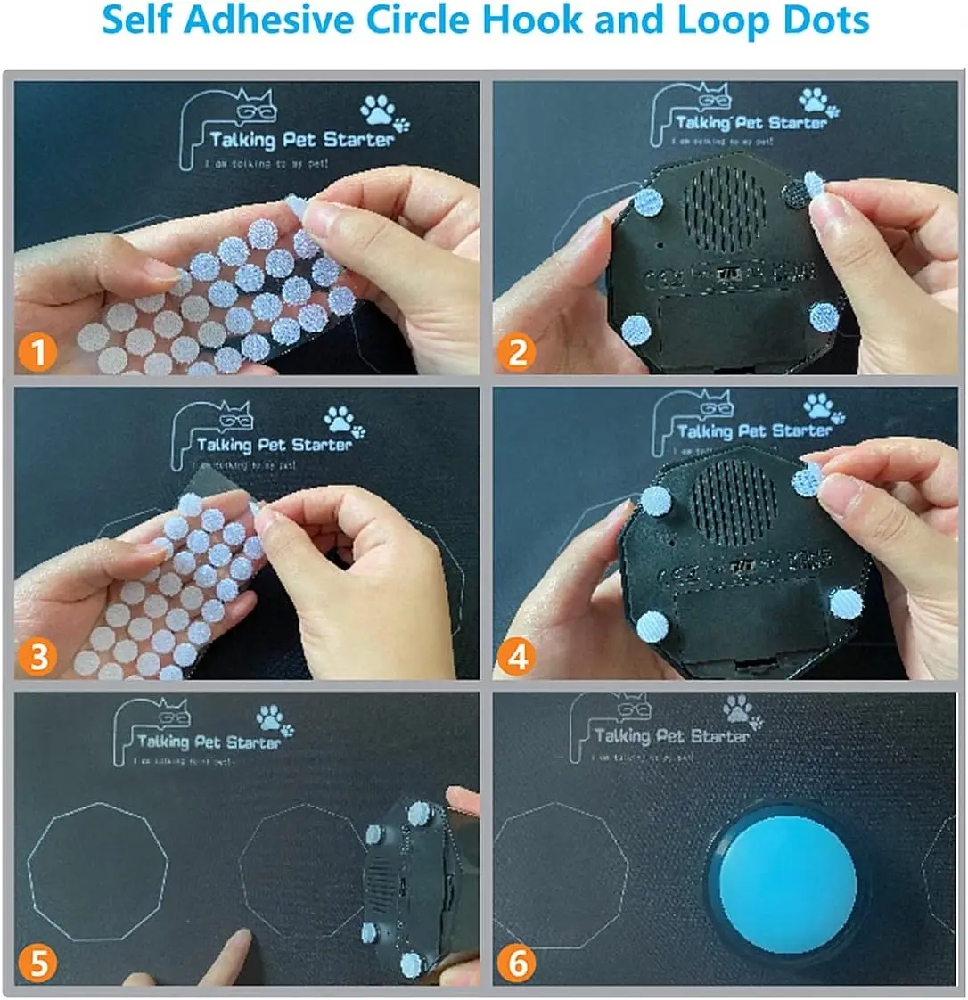 Najtaniej RIBOSY Szkolenia Psów Nauka Języka Pies Przycisk Mat, Komunikacja Dla Zwierząt Czarna Guma Powierzchnia Wodoodporna Mata Z Naklejką