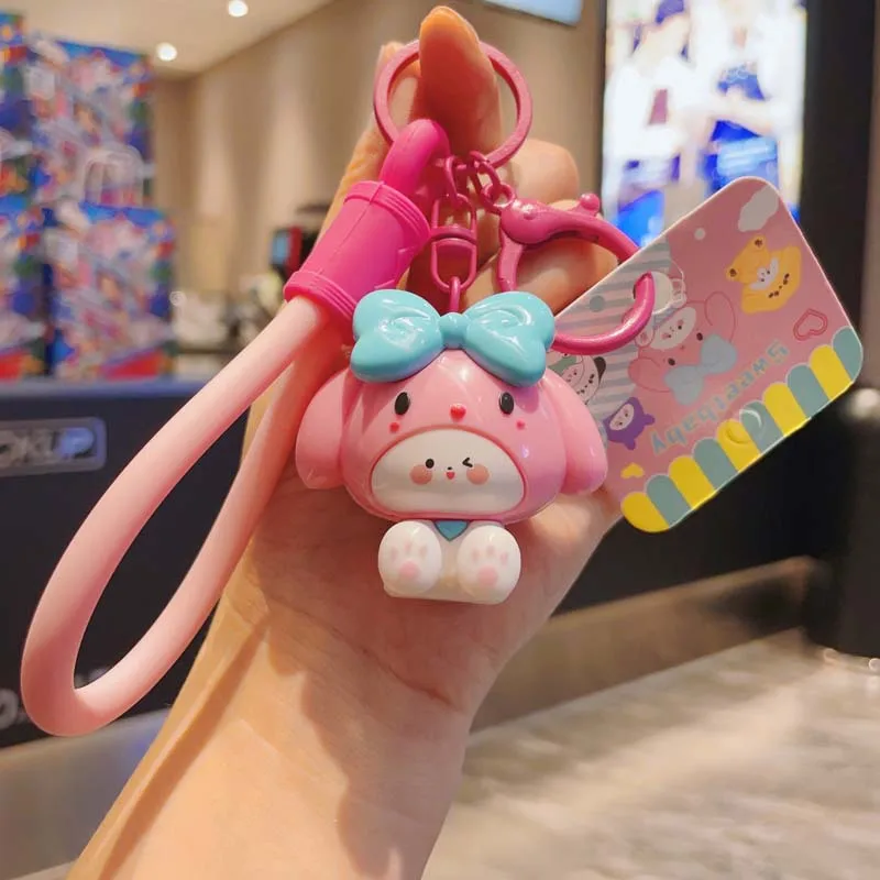 Брелок в виде интернет-знаменитости Sanrio Melody изысканный автомобильный брелок