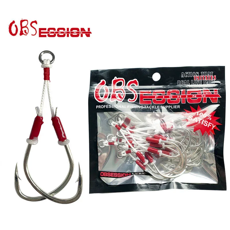 Медленные рыболовные крючки OBS 10 шт