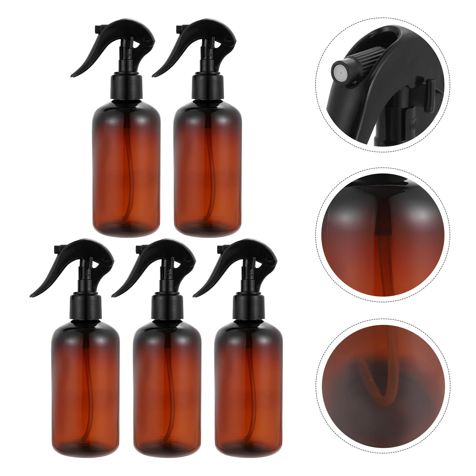 

Refillable Empty Trigger Spray Bottles: 5Pcs Hair Spray Bottle 250ml Water Sprayers for Water Cleaning Products Flower Watering