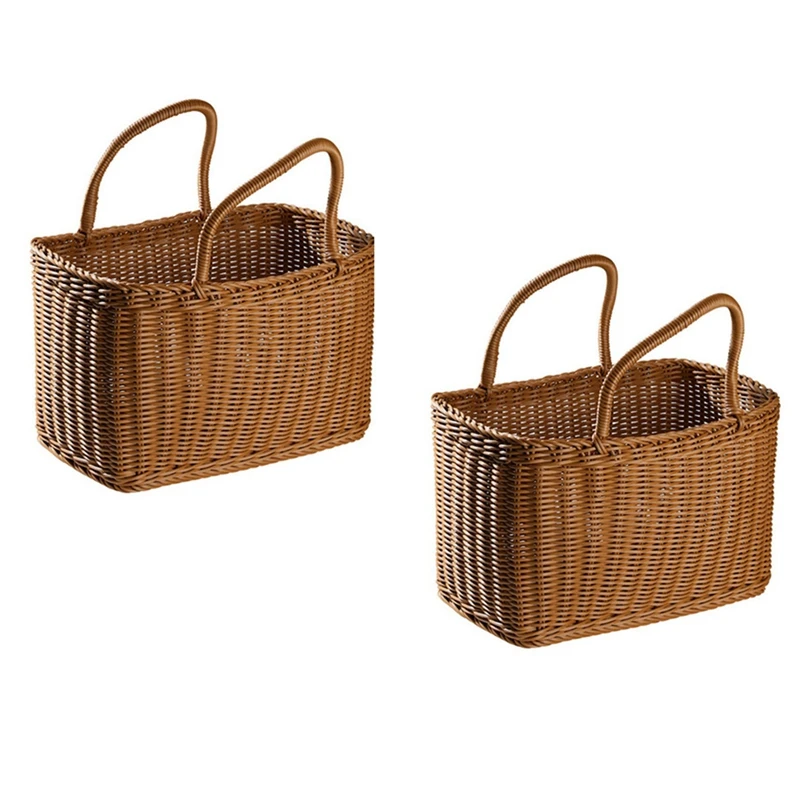 

JEYL 2x корзина для покупок для дома, корзина для овощей, декоративная плетеная корзина, корзина для цветов